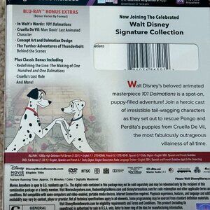 Disney 101 Dalmatians Blu-Ray,DVD&Digital Code Signature Walt Disney Collection